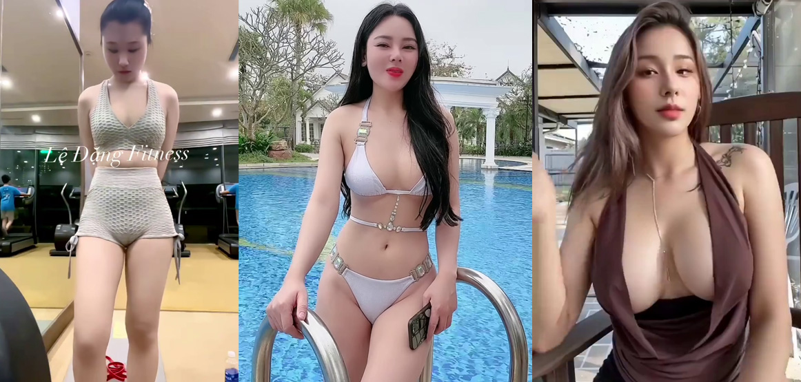 Tổng hợp Clip gái xinh Việt khoe hàng mu múp ngực khủng trên mạng xã hội