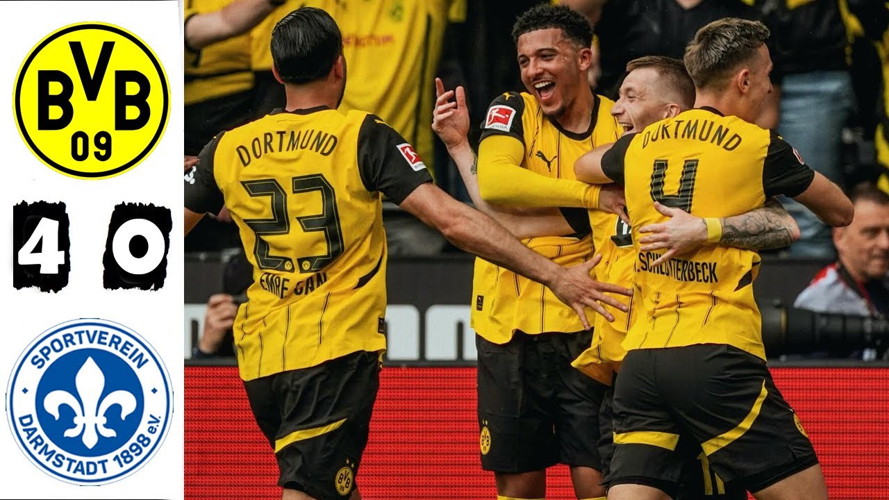 Video Dortmund 4-0 Darmstadt (Bundesliga) 2024.05.18 All Goals Highlights
