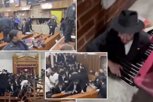 SHOCK VIDEO Riot breaks out after secret tunnel is found underneath Brooklyn Chabad