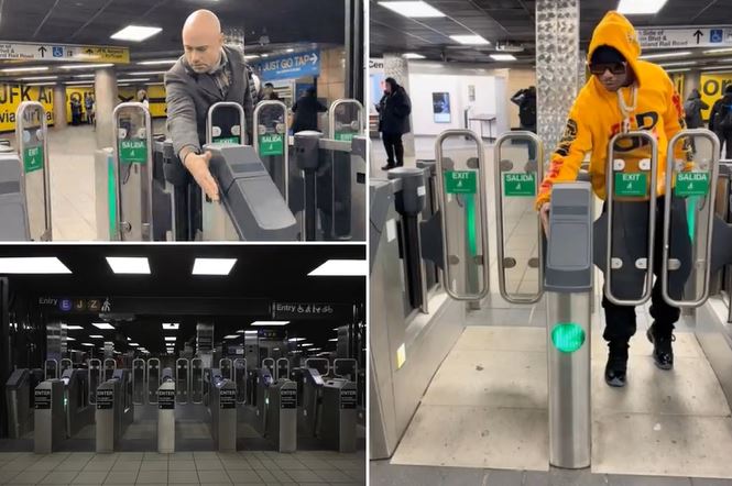 VIDEO MTA’s new USD 700K subway gates defeated by simple hack, Video MTA’s new USD 700K subway gates designed to keep out fare-beaters defeated by simple hack, TikTok video MTA Subway, kiingspiidertv tiktok MTA Subway, NEW NYC TURNSTILE HACK, US news video today, NY News Video, Hot News Video, Today news Video, ACB News video, New York news video, Video news hot, Latest today news video